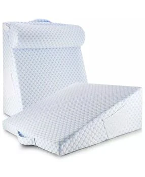 Nestl | 10" Cooling Foam Wedge Pillow with Bolster Pillow,商家Macy's,价格¥892