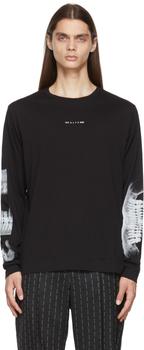 推荐Black Triple Print Long Sleeve T-Shirt商品
