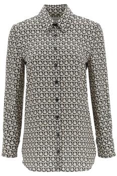 gancini, Salvatore Ferragamo | Salvatore ferragamo gancini silk shirt商品图片 
