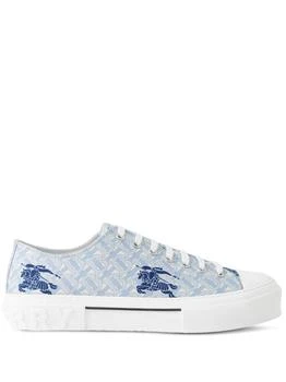 推荐BURBERRY - Ekd And Monogram Print Cotton Sneakers商品