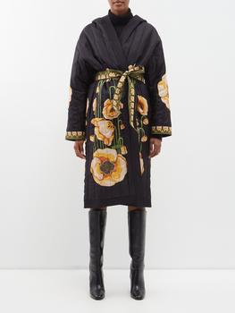 商品LA DOUBLE J | Placée reversible floral-print padded silk robe,商家MATCHES,价格¥8399图片