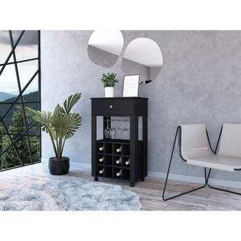 Streamdale Furniture | Streamdale Ambler 1-Drawer 12-Bottle Wine Cabinet Light,商家Premium Outlets,价格¥1552
