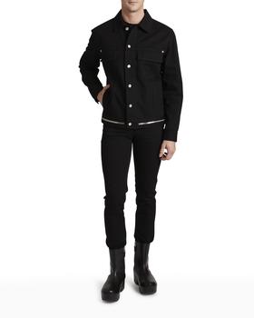 纪梵希男装直邮, Givenchy | Men's 4G Denim Jacket w/ Zipper Detail商品图片 
