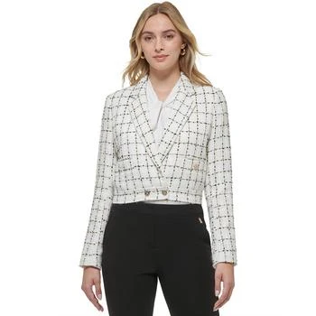 Tommy Hilfiger | Women's Cropped Metallic Tweed Blazer 3.9折