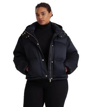 Ralph Lauren | Plus Size Oversize Satin Down Coat商品图片,8.7折, 独家减免邮费