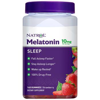 Melatonin 10mg, Sleep Support, Gummies Strawberry