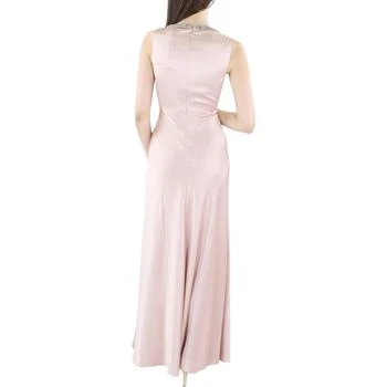 推荐Womens Beaded neckline V-neck Evening Dress商品