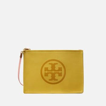 推荐Tory Burch Ella Logo-Print Canvas Pouch商品