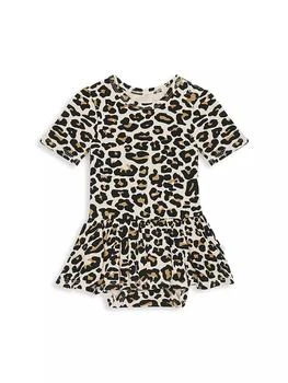 推荐Baby Girl's Lana Leopard-Print Twill Skirt Bodysuit商品