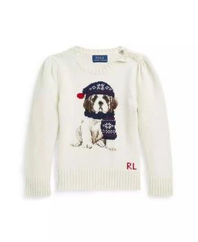 Ralph Lauren | Toddler and Little Girls Dog Crewneck Sweatshirt,商家Macy's,价格¥941