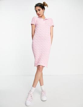 推荐Polo Ralph Lauren knitted polo dress in pink商品