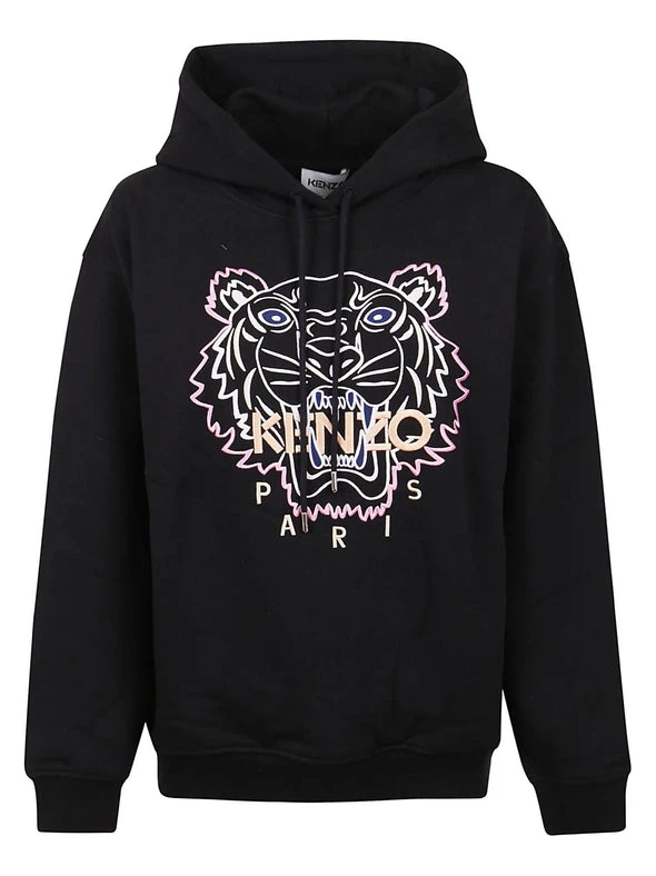 Kenzo | KENZO 女士黑色棉质连帽卫衣 FC52SW6494XH-99 