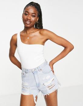 product Stradivarius asymmetric vest top in white image