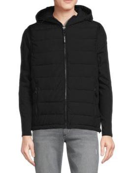 Calvin Klein | ​Full Zip Hooded Puffer Jacket商品图片,3.9折