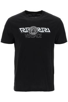 男士休闲范思哲t恤, Versace | Versace greca and medusa taylor fit t-shirt商品图片 6.3折