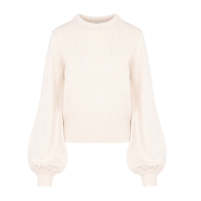 chloe c图片, Chloé | Chloe' 蔻依 女士米色羊绒毛衣 C18AMP73-500-24U商品图片 独家减免邮费