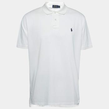 [二手商品] Ralph Lauren | Polo Ralph Lauren White Cotton Pique Short Sleeve Polo T-Shirt XL商品图片,5.5折