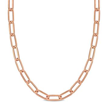 商品6.3mm Paperclip Chain Necklace In 14K Rose Gold图片