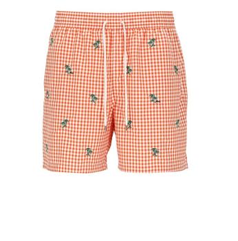 拉夫劳伦短裤图片, Ralph Lauren | Polo Ralph Lauren Allover Palm Embroidered Swim Shorts商品图片 6.7折