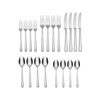 Oneida | Doublet 20 Piece Everyday Flatware Set, Service For 4,商家Macy's,价格¥315