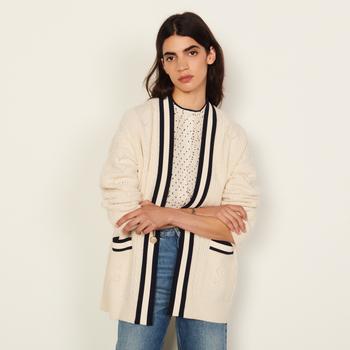 sandro开衫, Sandro | Pointelle knit coatigan商品图片 