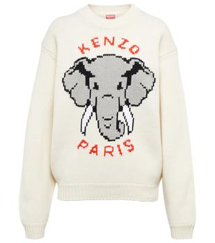 Kenzo | Jacquard wool-blend sweater商品图片,