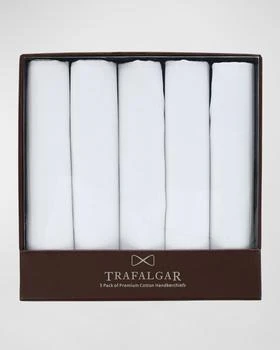 Trafalgar | Men's 5-Pack Premium Cotton Handkerchiefs, Boxed Gift Set,商家Neiman Marcus,价格¥333