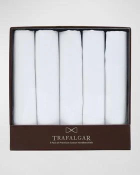 Trafalgar | Men's 5-Pack Premium Cotton Handkerchiefs, Boxed Gift Set,商家Neiman Marcus,价格¥298