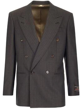 Gucci | Gucci Houndstooth Stripe Jacket 5.3折, 独家减免邮费