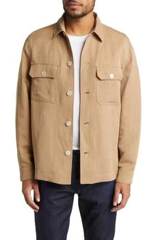 Hugo Boss | Carper Relaxed Fit Lyocell & Linen Shirt Jacket 4.0折