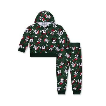 Disney | Baby Boys Mickey Friends Holiday Sweatshirt and Joggers Outfit 