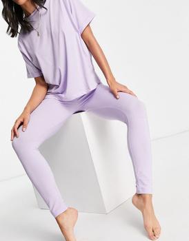 ASOS DESIGN mix & match jersey pyjama legging in lilac product img