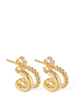商品Missoma | Radial Double Huggie Earrings,商家LUISAVIAROMA,价格¥786图片
