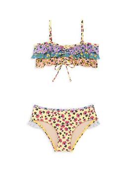 商品Zimmermann | Little Girl's & Girl's 2-Piece Tiggy Spliced Frill Bikini Set,商家Saks Fifth Avenue,价格¥884图片
