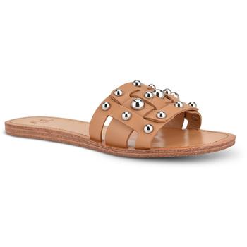 Marc Fisher | Marc Fisher LTD Womens Pacca Leather Studded Slide Sandals商品图片,1.6折起×额外9折, 额外九折