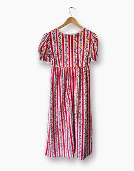 Madewell | The Curatorial Dept. Vintage Striped Floral Maxi Dress商品图片,