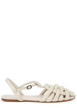 product Cabersa cream woven leather sandals image
