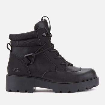 推荐UGG Women's Tioga Waterproof Leather Hiking Style Boots - Black商品