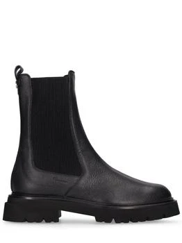 Salvatore Ferragamo | 10mm Oderico Leather Ankle Boots 