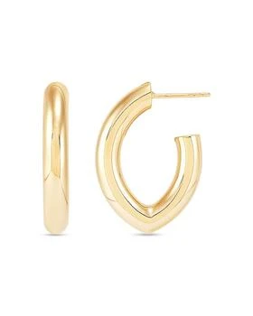 Alberto Amati | 14K Yellow Gold Polished Navette Hoop Earrings,商家Bloomingdale's,价格¥4426