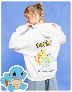 ASOS | ASOS DESIGN Pokemon oversized graphic hoodie in tie dye商品图片,