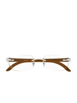 Cartier | Cartier Rimless Rectangular Glasses 7.6折