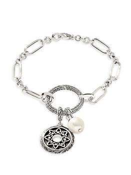 商品Chain Classic Sterling Silver & Pearl Padma Amulet Bracelet图片