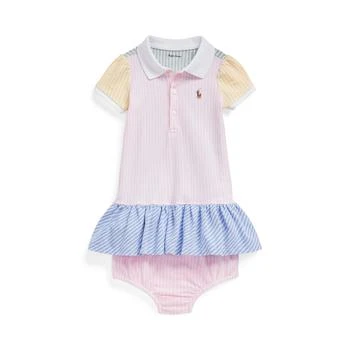 Ralph Lauren | Color-Blocked Mesh Polo Dress & Bloomer (Infant),商家Zappos,价格¥231