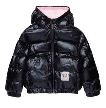 N°21 Nº21 Kids Logo-Patch Zipped Padded Jacket - Kid's