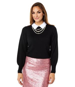 Kate Spade衣服, Kate Spade | Pearl Necklace Sweater商品图片 3.8折