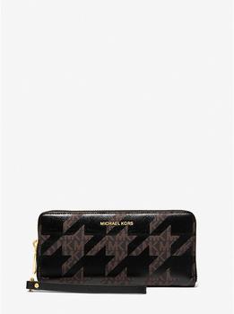 商品Michael Kors | Large Houndstooth Logo and Leather Continental Wallet,商家Michael Kors,价格¥782图片