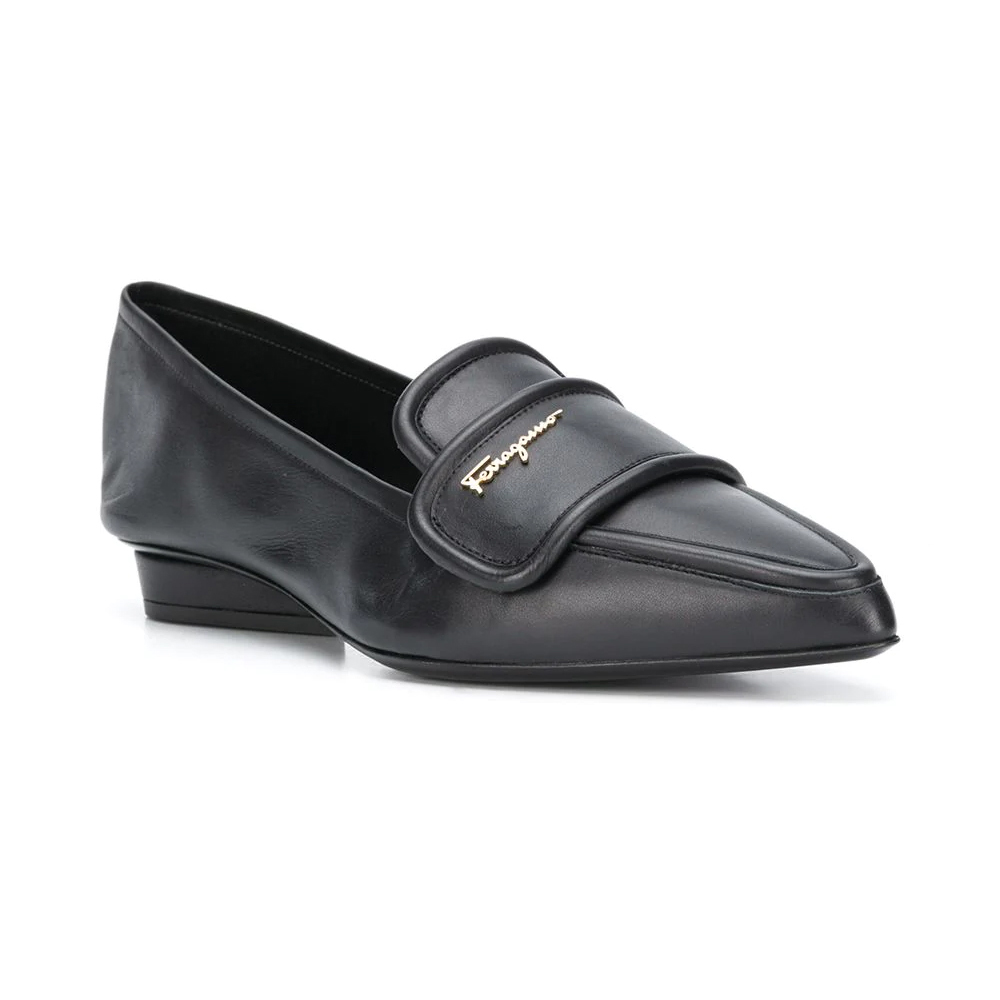 Salvatore Ferragamo | SALVATORE FERRAGAMO 黑色女士乐福鞋 0732664商品图片,独家减免邮费