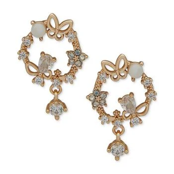Lonna & Lilly | Gold-Tone Crystal & Stone Butterfly Drop Earrings,商家Macy's,价格¥179