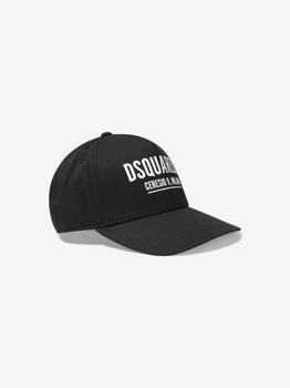 推荐Dsquared2 Black Unisex Cotton Logo Cap商品